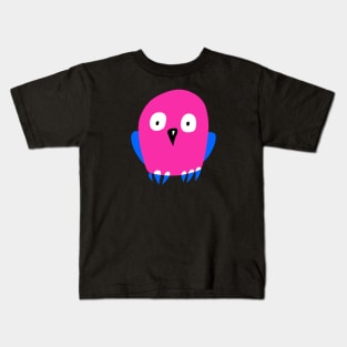 Cartoon Pink Owl Kids T-Shirt